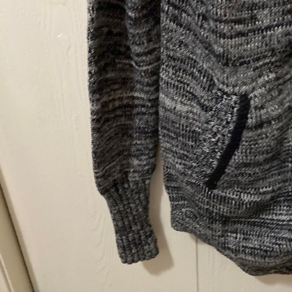 Ivivva Black & White Asymmetrical Knit Sweater - Picture 4 of 7